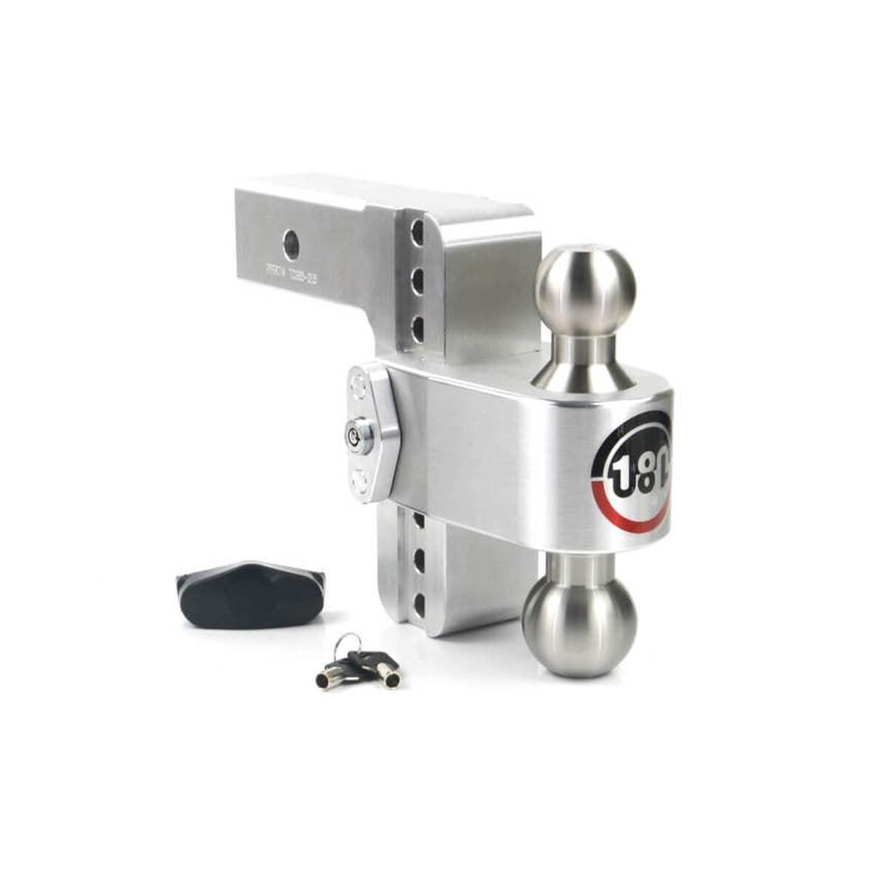 Weigh Safe 180 Hitch 6in Drop Hitch & 2.5in Shank (10K/18.5K GTWR) – Aluminum