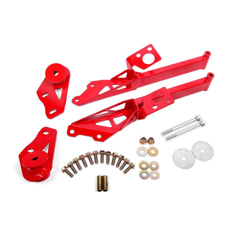 BMR Suspension 15-18 Ford Mustang S550 IRS Subframe Support Brace (Red)
