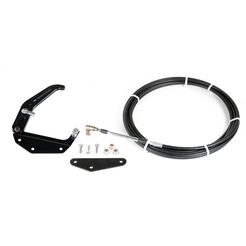 Console Mount Black Billet Parachute Release Cable Kit 14-02008BLK