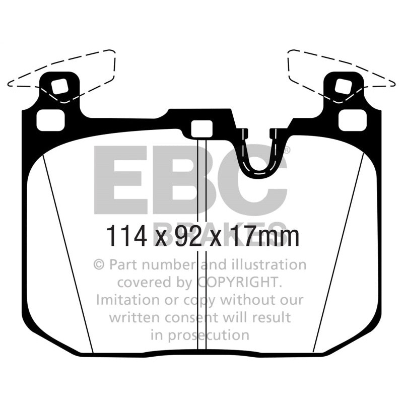 EBC BMW M2 / M3 / M4 Yellowstuff Front Brake Pads