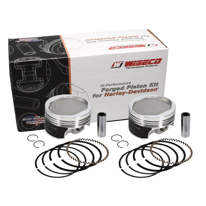 Wiseco K0215P2 Tracker Series 1340 Evo Flat Top 8.51 CR Piston Kit
