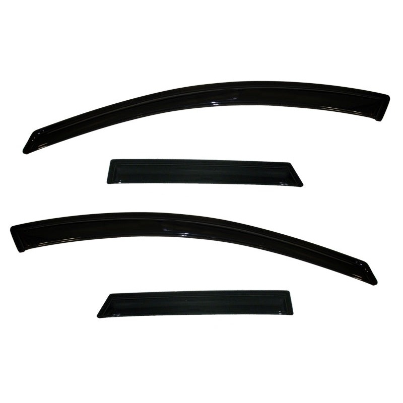 AVS 10-13 Mazda 3 (5 Door Sport) Ventvisor Outside Mount Window Deflectors 4pc – Smoke
