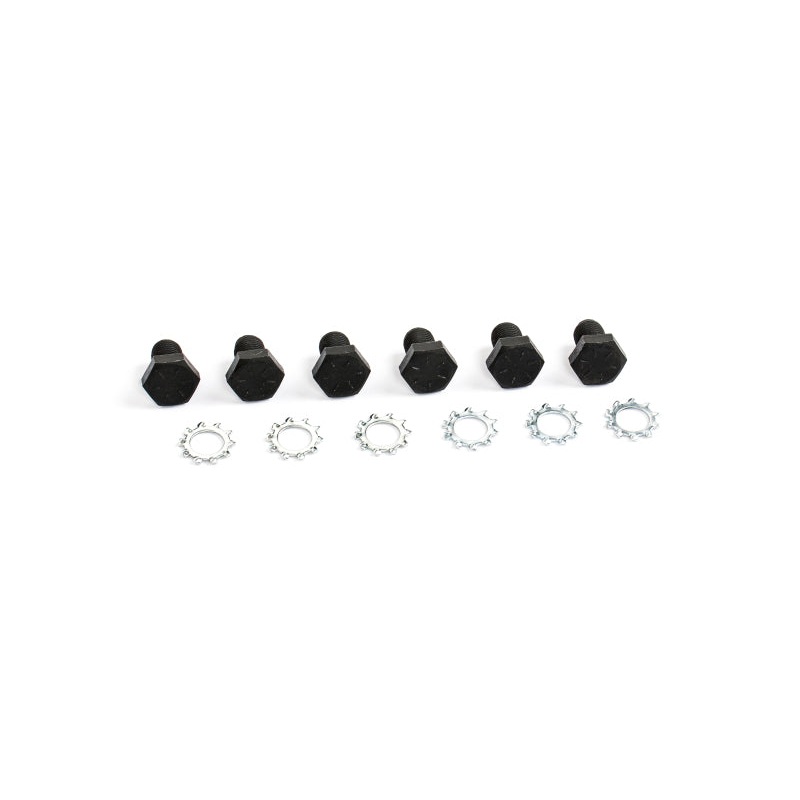 Cometic Flexplate Bolts 7/16 – 20 x 11/16in – Grade 8 With Black Oxide Finish and Lock Washers