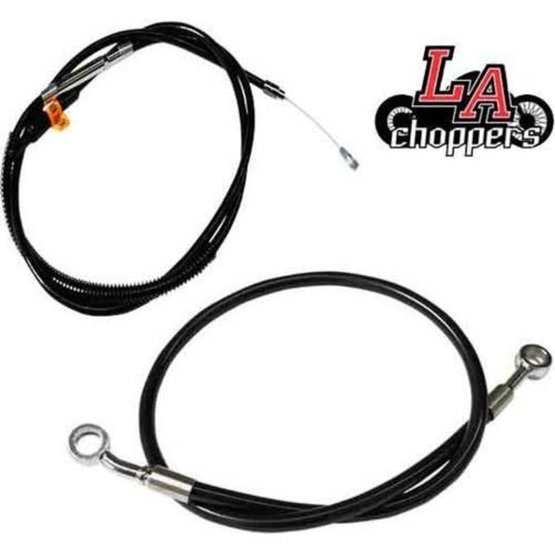 Complete Cable Kit Midnight 12-14″ for Scout by LA Choppers