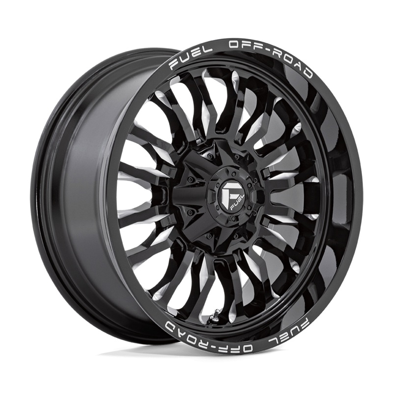 Fuel Wheels D795 ARC 22″ 8×180 Gloss Black Milled