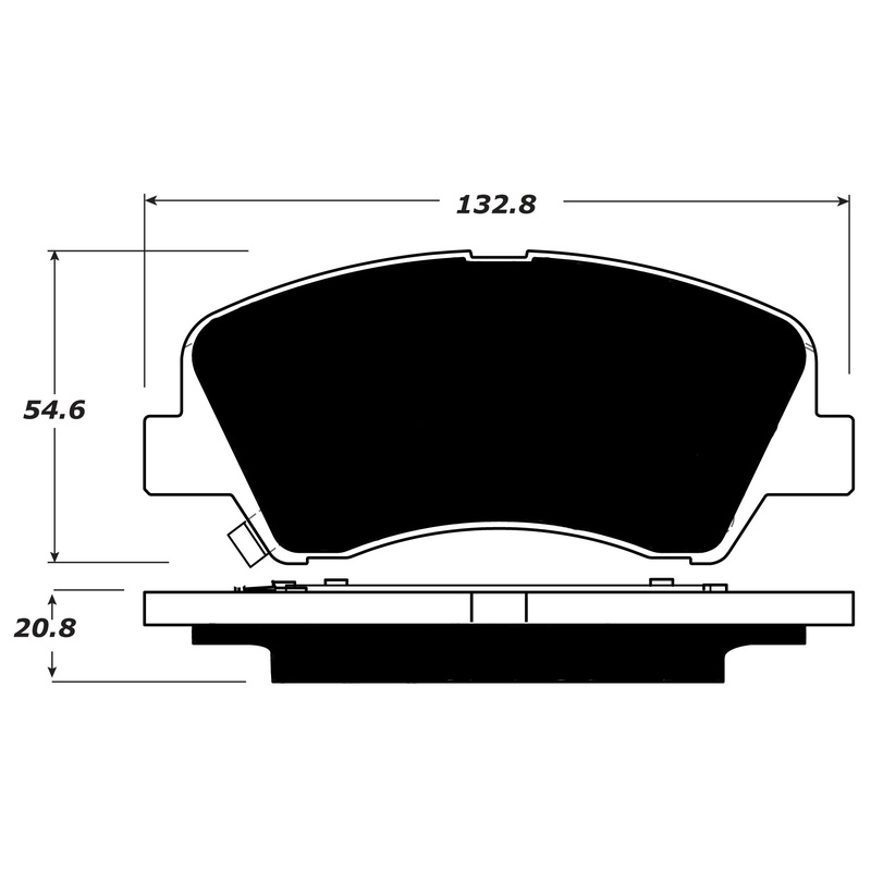 Porterfield Brake Pads for 2013 HYUNDAI ACCENT
