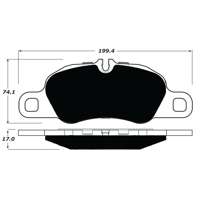 Porterfield Brake Pads for 2015 PORSCHE Boxster