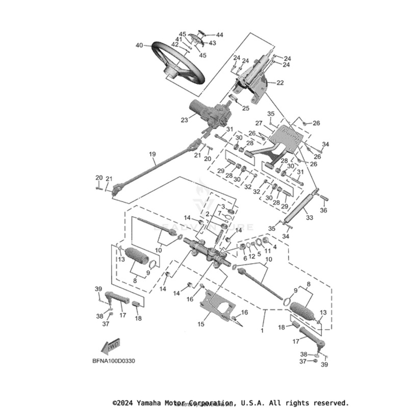 Steering Column 2 by Yamaha