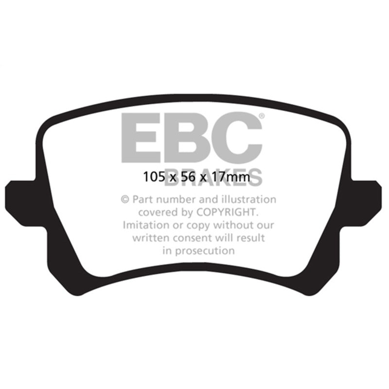 EBC 15+ Audi Q3 2.0 Turbo Redstuff Rear Brake Pads