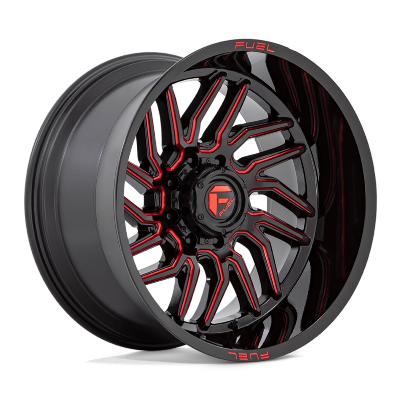 Fuel Wheels D808 Hurricane 20″ 8×170 Gloss Black Milled Red Tint