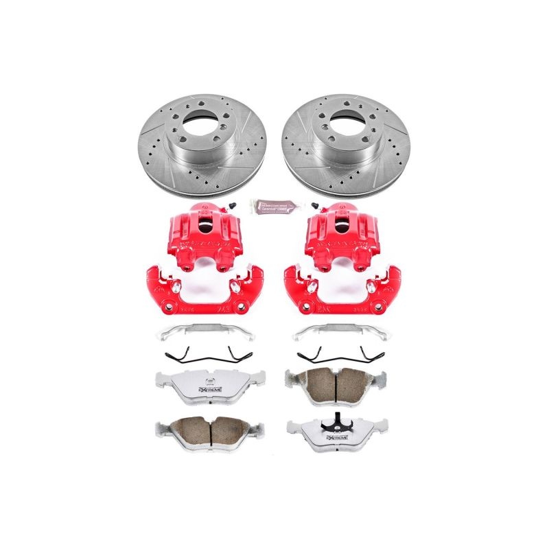 PowerStop Power Stop 94-95 BMW 540i Front Z26 Street Warrior Brake Kit w/Calipers