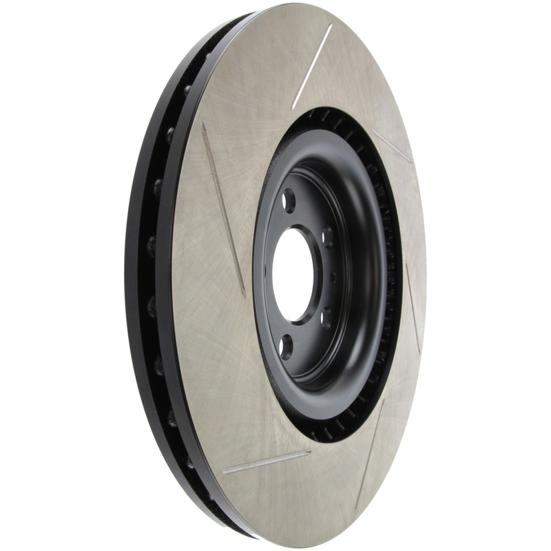 StopTech Premium High Carbon 13-14 Ford Mustang/Shelby GT500 Left Front Disc Slotted Brake Rotor