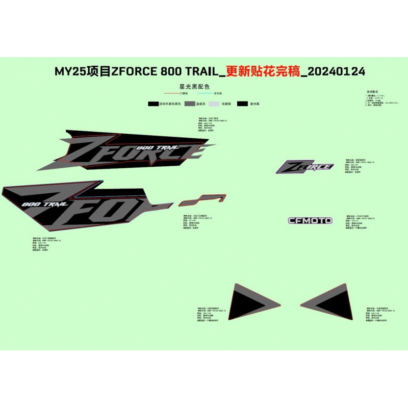 Top Cover Decal by CF Moto