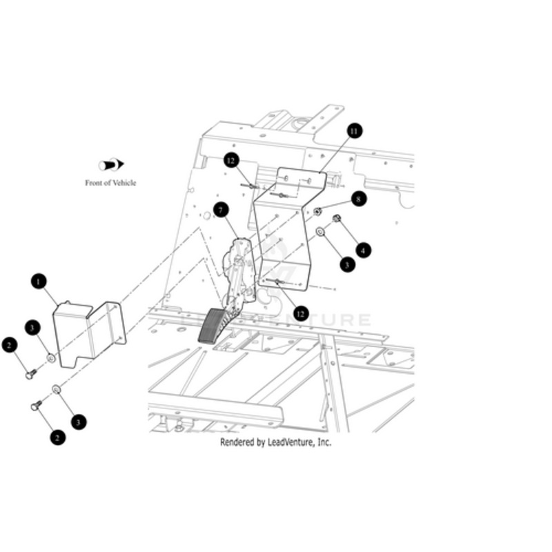 Accelerator Pedal Bracket Cover by Arctic Cat