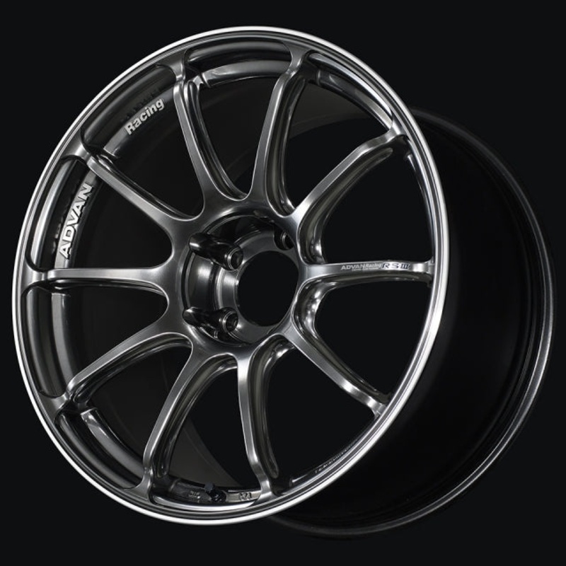 Advan RSIII Wheel – 19×8.5 +45 | 5×100 | Racing Hyper Black & Ring