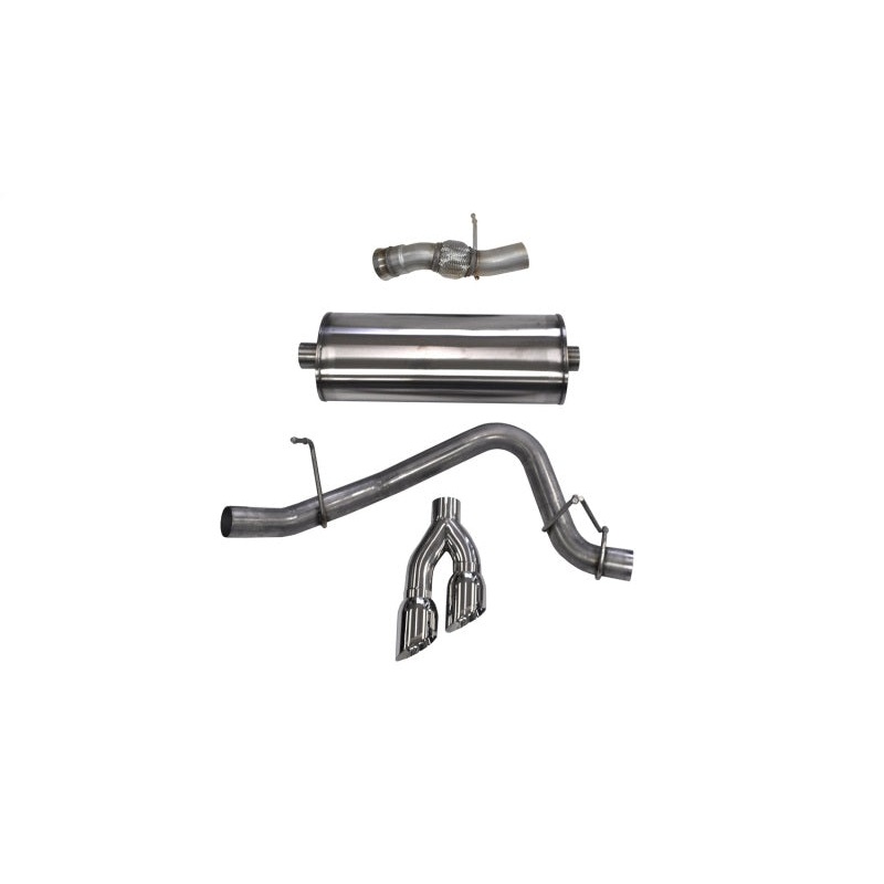 Corsa 2015-2020 GMC Yukon Denali 6.2L V8 Single Side Exit Cat-Back Exhaust w/ Polished Tips