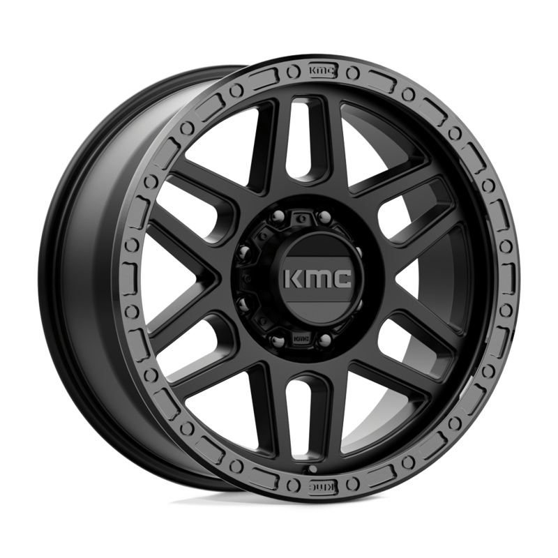 KMC Wheels KM544 Mesa 20″ 8×165.1 Satin Black With Gloss Black Lip