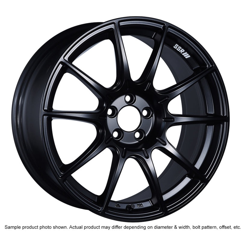 SSR GTX01 17×10 5×114.3 15mm Offset Flat Black Wheel