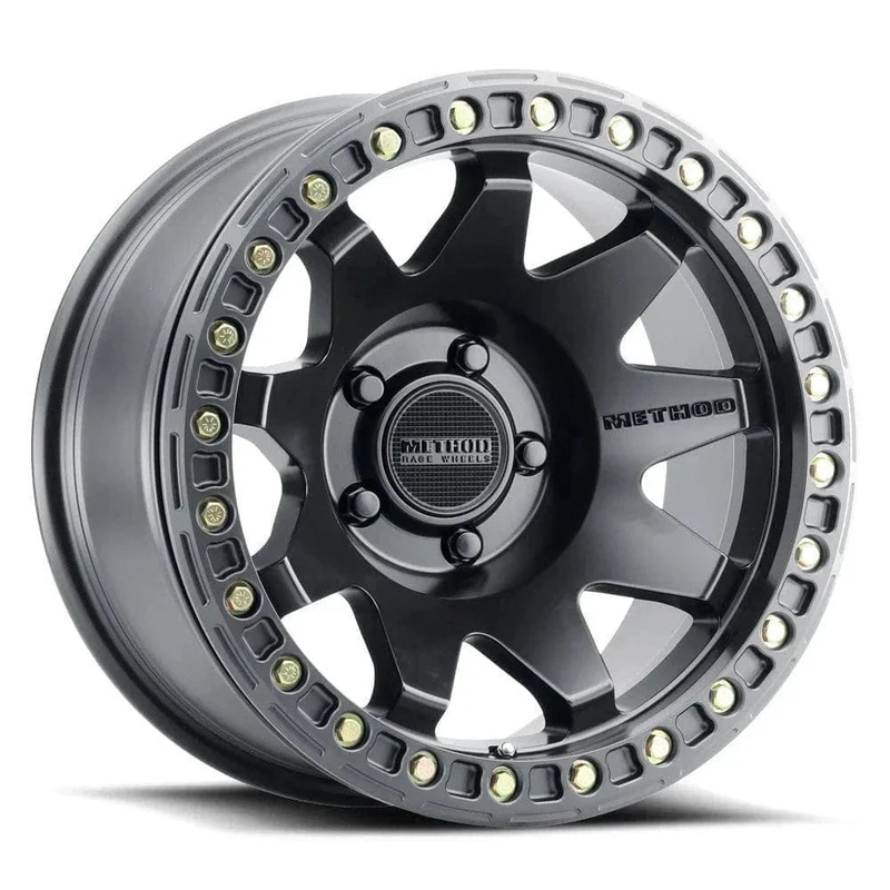 Method Race Wheels MR108 17″ 6×139.7 Matte Black w/ Zinc Hardware Kit