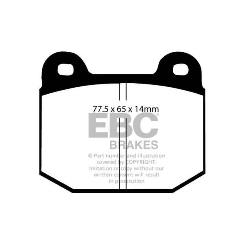 EBC 08+ Lotus 2-Eleven 1.8 Supercharged Greenstuff Front Brake Pads
