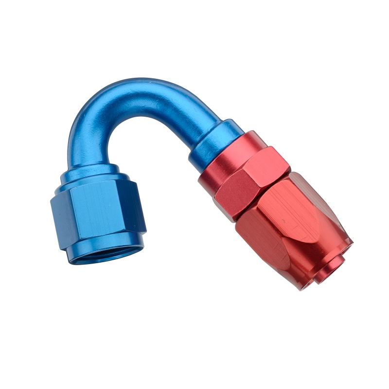 Fragola -8AN x 150 Degree Pro-Flow Hose End – Blue/Red