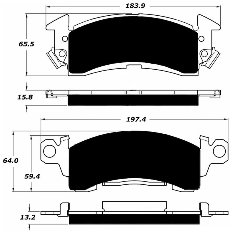 Porterfield Brake Pads for 1975 CHEVROLET CHEVELLE