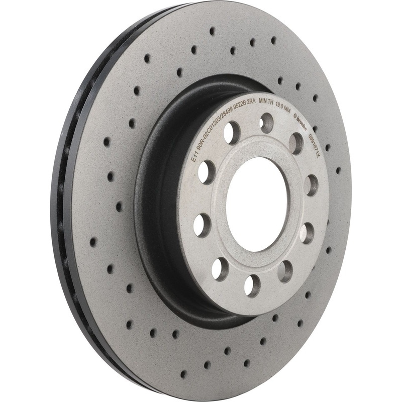 XTRA Drilled Front Disc Brake Rotor – 09.9167.1X