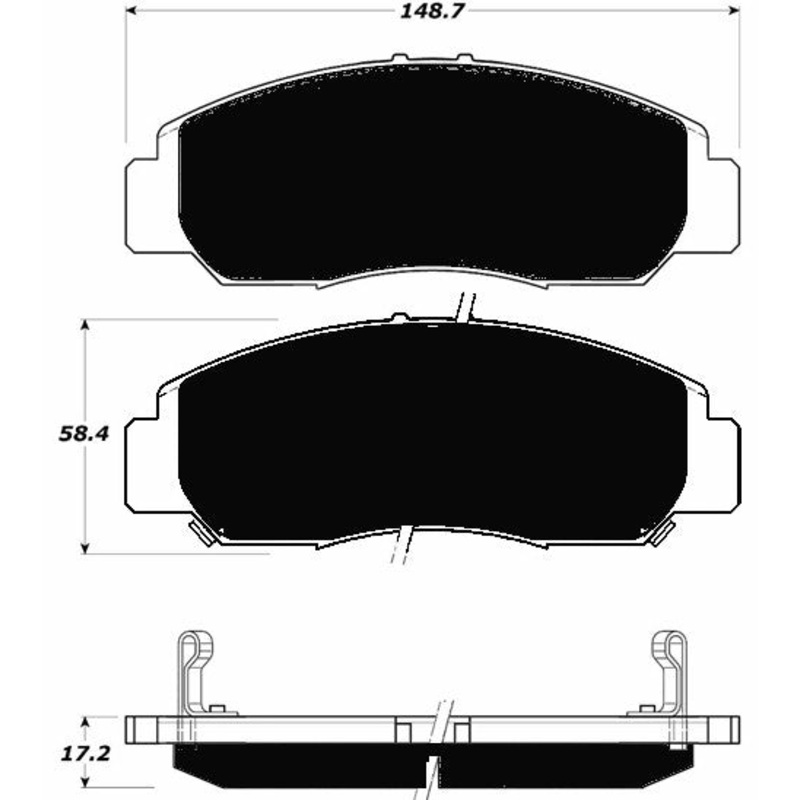 Porterfield Brake Pads for 2007 HONDA ACCORD Coupe V6 – EX A/T