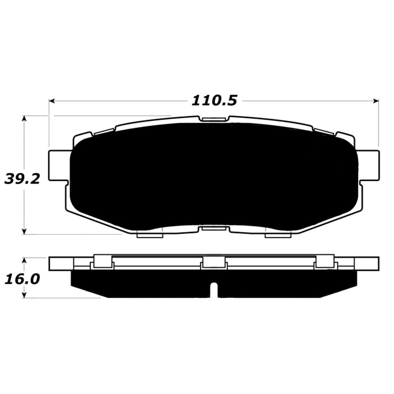 Porterfield Brake Pads for 2010 SUBARU OUTBACK WAGON 3.6R