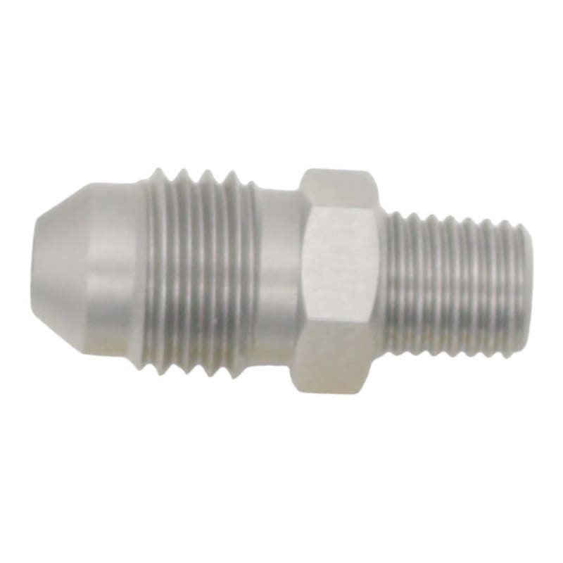 DeatschWerks 4AN Male Flare to 1/16in NPT Male – Anodized Stainless Steel