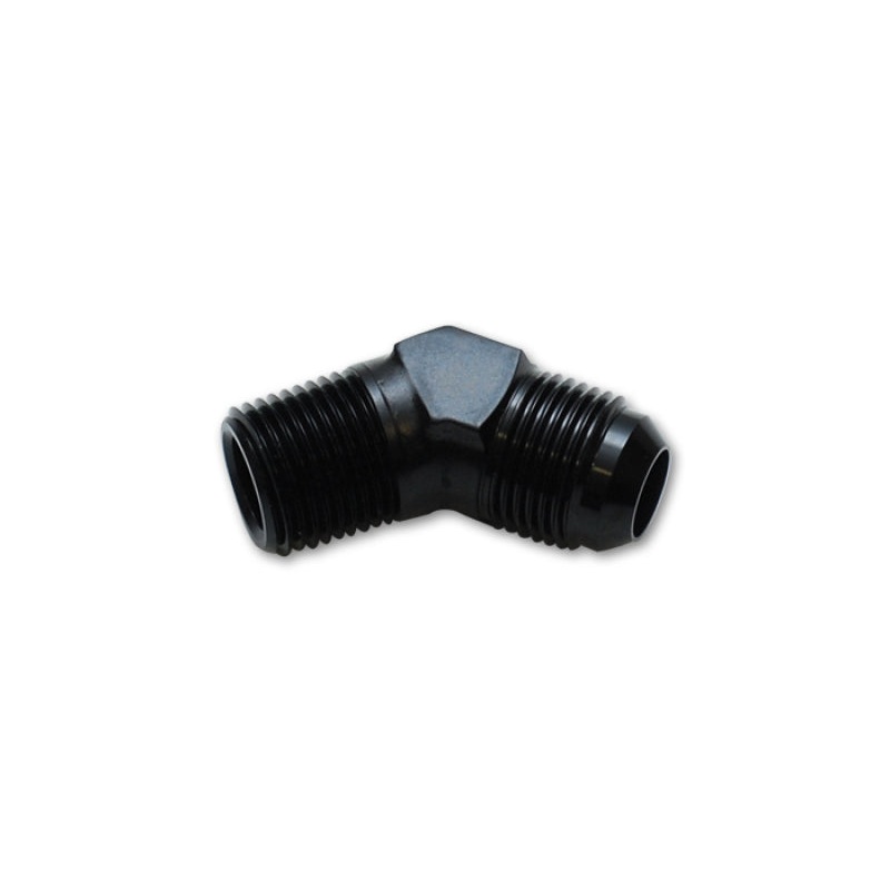 Vibrant -10AN to 1/2in NPT 45 degree elbow adapter fitting