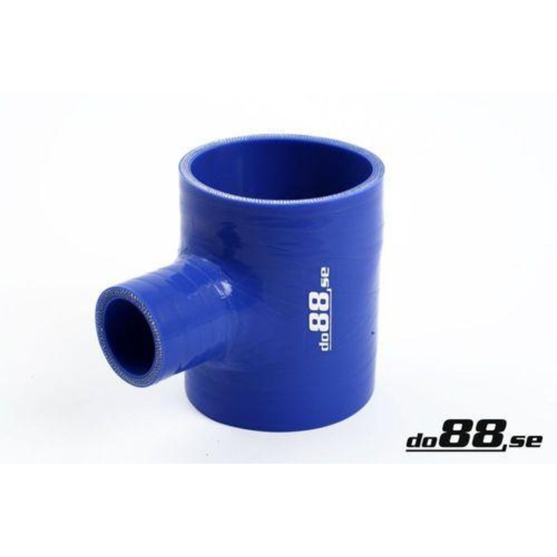 Silicone Hose Blue T 3” + 1,5” (76+38mm)