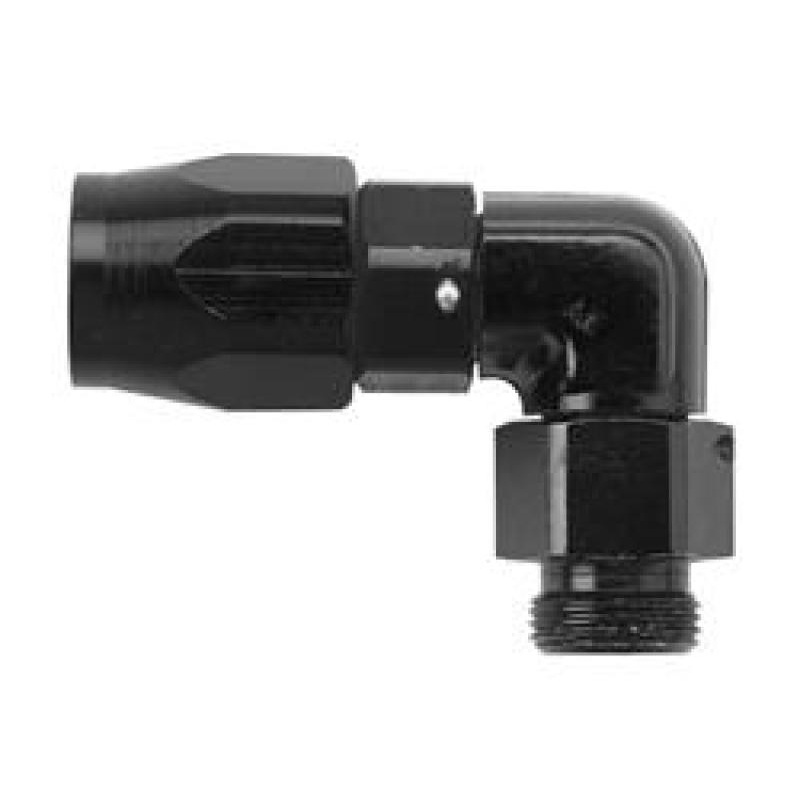Fragola -10AN x 90 Degree Hose End x 1/2 NPT – Black