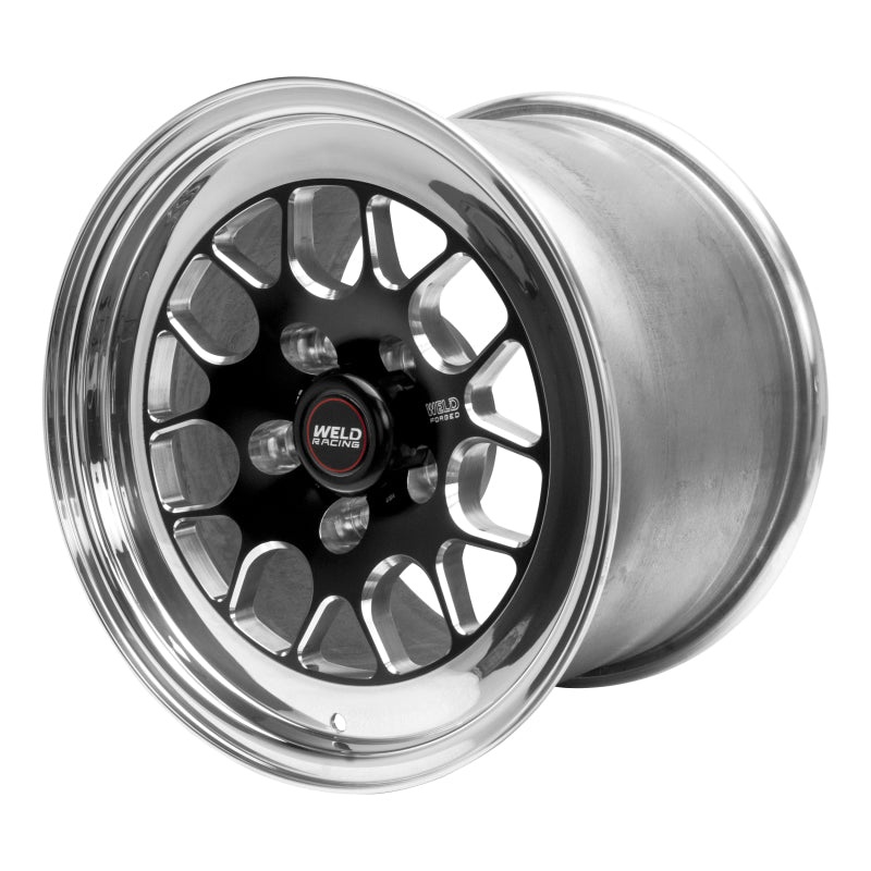 Weld S77 15×10.33 / 5×4.5 BP / 4.5in. BS Black Wheel (Medium Pad) – Non-Beadlock