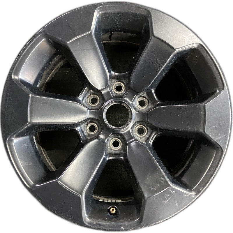 18″ DODGE 1500 PICKUP 20-21 6 lug 18×8 aluminum 6 spoke opt WBS black Original OEM Wheel Rim