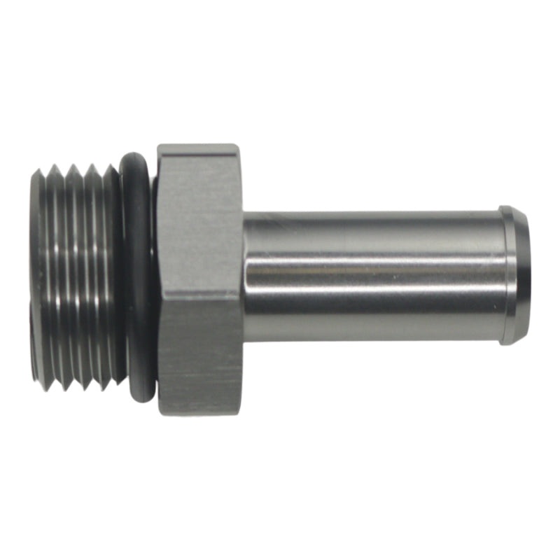 DeatschWerks 10AN ORB Male to 1/2in Male Barb Fitting – Anodized DW Titanium