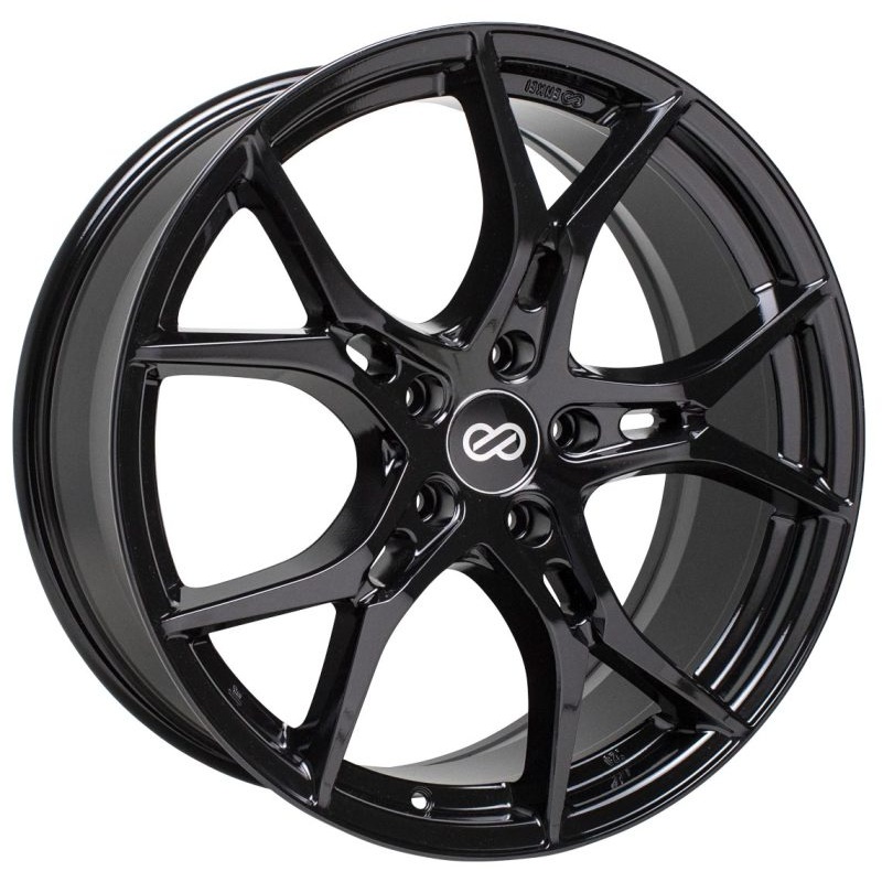 Enkei Vulcan 17X7.5 38mm Offset 5×114.3 Bolt 72.6mm Bore Gloss Black Wheel