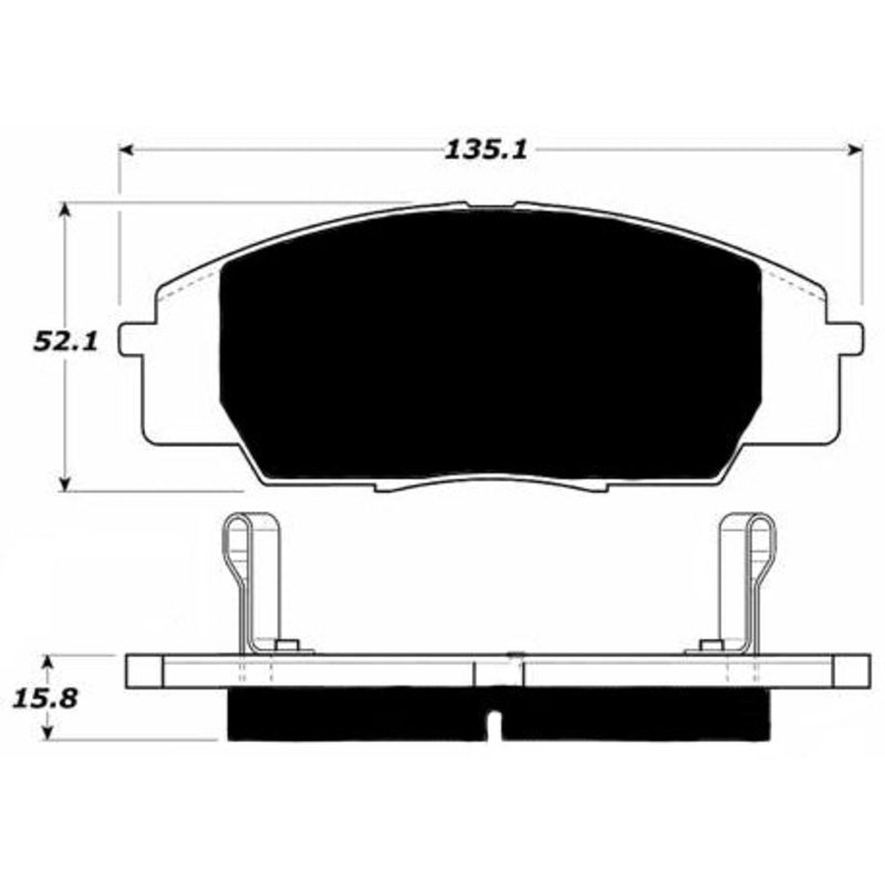 Porterfield Brake Pads for 2007 HONDA S 2000