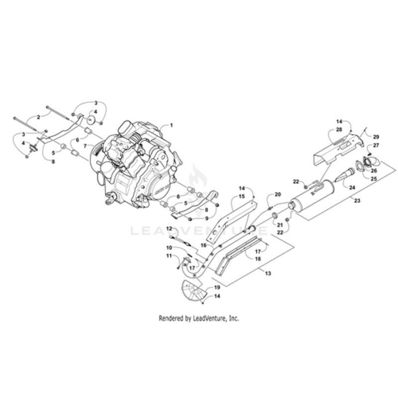 Exhaust Pipe – (Inc. Four No. 14 And 15-18) by Arctic Cat