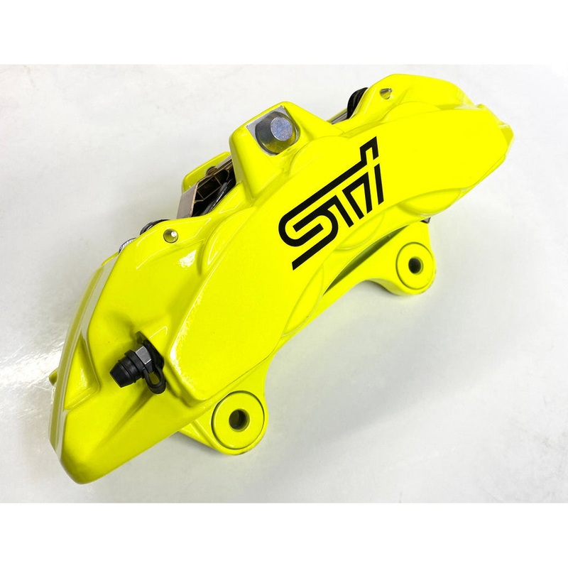 Subaru Genuine OEM STI 6-Piston Neon Yellow Brembo Calipers Loaded Front Right – Subaru Universal