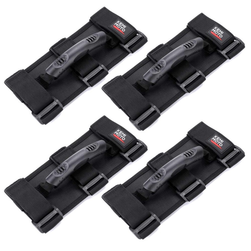 UTV Grab Handles Fit 1.5 inch to 2 inch Round Bar Cage (4 Packs) by Kemimoto