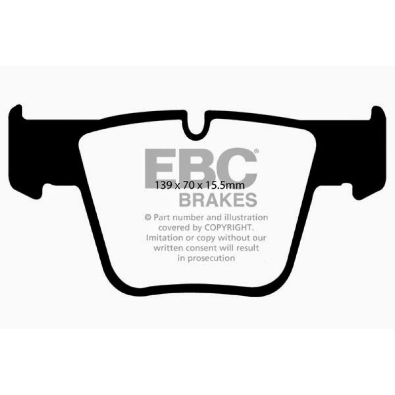 EBC 07-11 Mercedes-Benz CL63 AMG 6.2 Redstuff Front Brake Pads