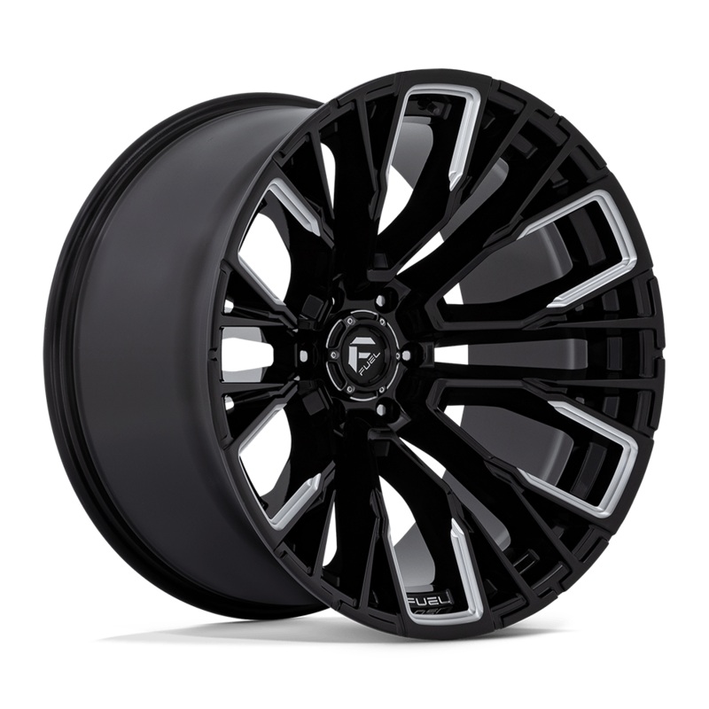 Fuel Wheels D849 Rebar 22″ 6×139.7 Gloss Black Milled