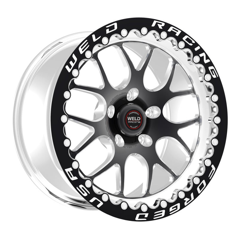 Weld S77 HD 17×10 / 6x135mm BP / 7.2in. BS Black Wheel (HD Low Pad) – Black Single Beadlock MT
