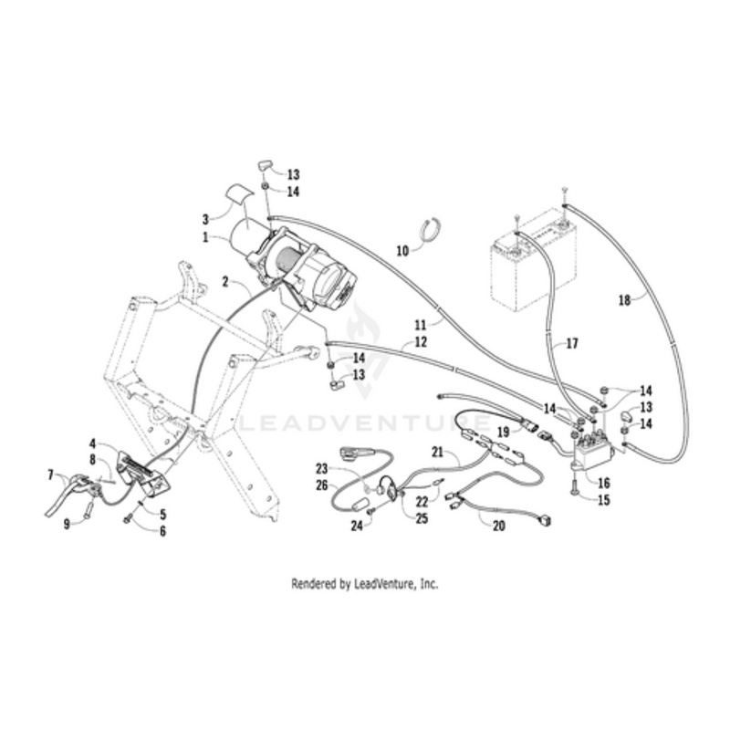 Winch Harness (09 Prowler) by Arctic Cat