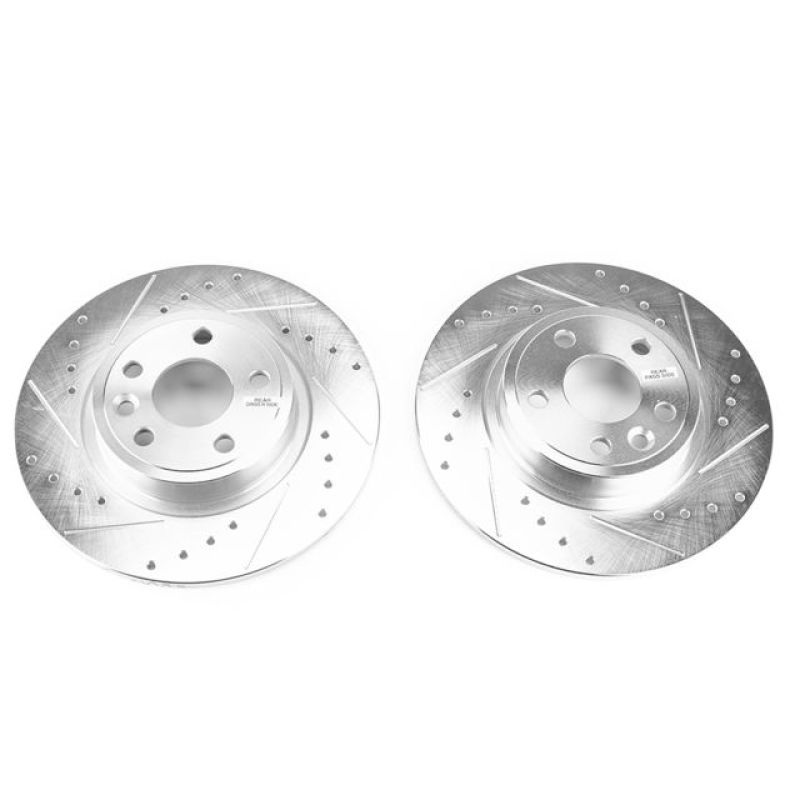 PowerStop Power Stop 2018 Jaguar E-Pace Rear Evolution Drilled & Slotted Rotors – Pair