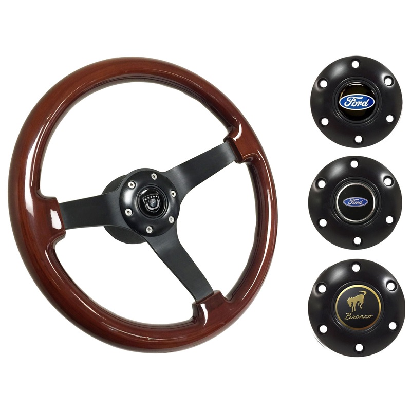 1966-72 Ford Bronco Steering Wheel Kit | Mahogany Wood |  ST3127