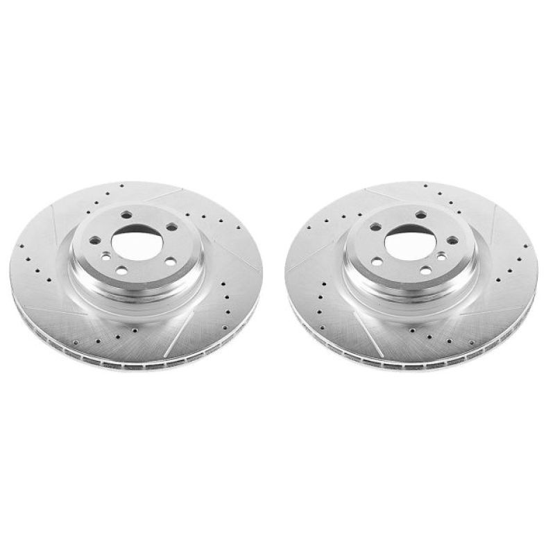 PowerStop Power Stop 10-15 BMW 550i GT Rear Evolution Drilled & Slotted Rotors – Pair