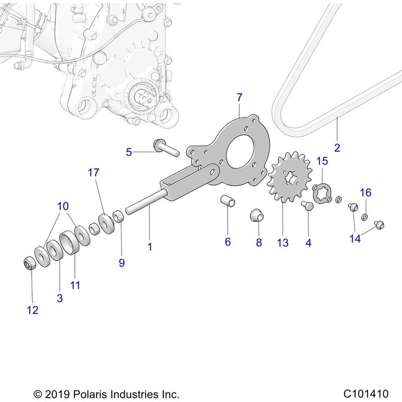 Weld-Bracket,Chain Tensioning by Polaris