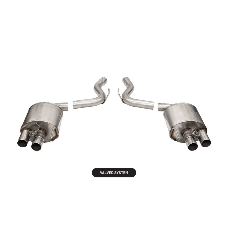 Corsa 2015-2020 Ford Mustang GT350/R 5.2L V8 Dual Rear Axle-Back- Stainless Dual Rear Exit
